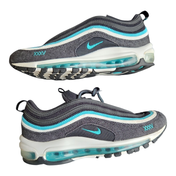 Nike Air Max 97 GS XXXV Black‎ Turquoise DN3275-001 Size 7Y